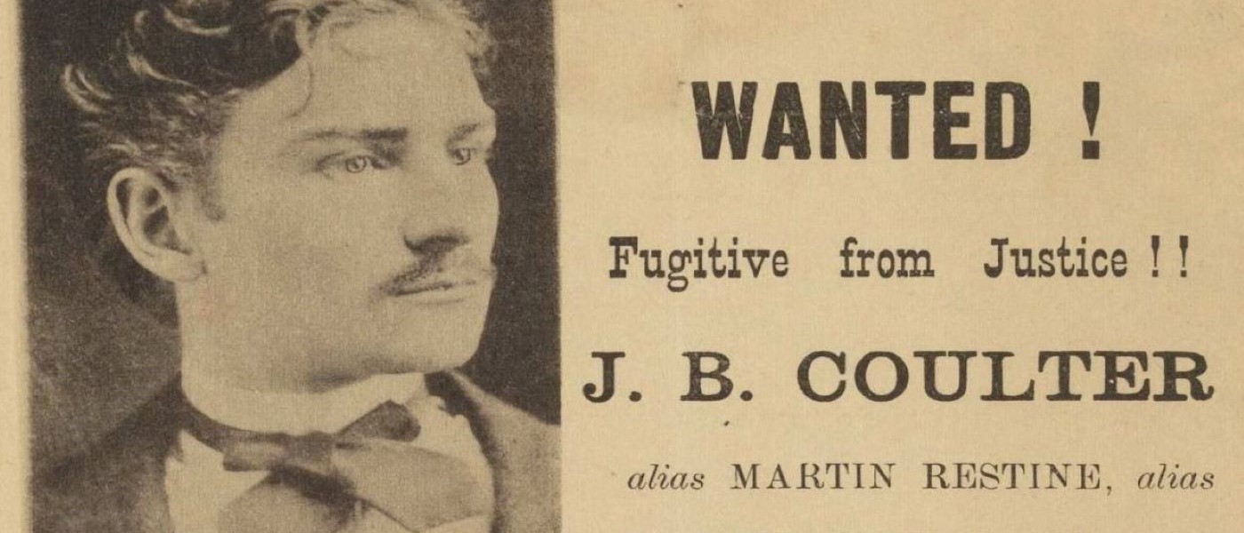 Wanted! Fugitive from Justice! J.B. Coulter Poster!''